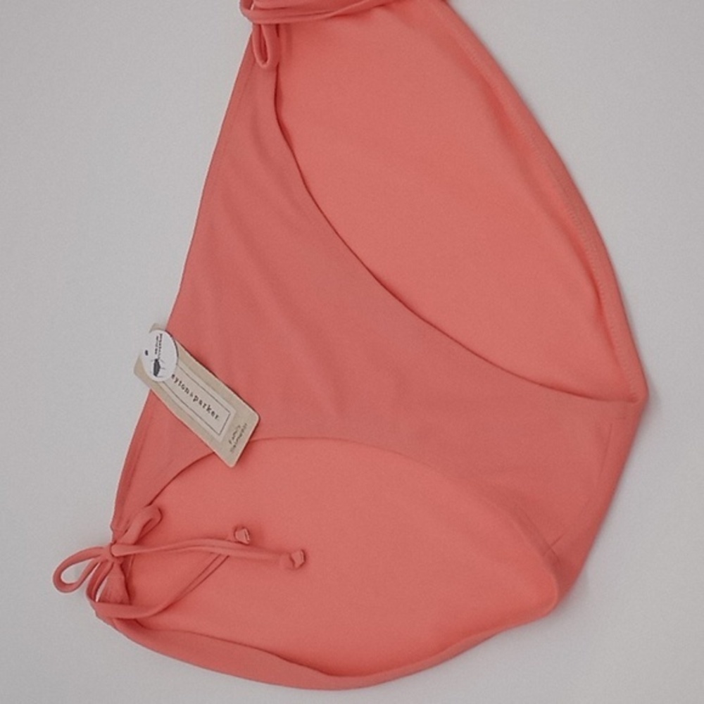 Peyton & Parker Adjustable Side Tie String Bikini Bottom Coral‎ Escape XL
